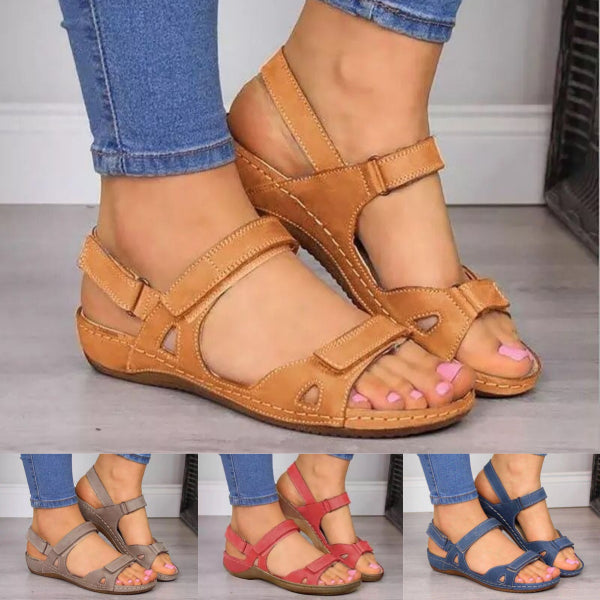 🔥✨【35-43】Dámske sandále 2025 z mäkkej kože 👡 Maximálne pohodlie｜Nízka podrážka, ideálne na každodenné nosenie 💃