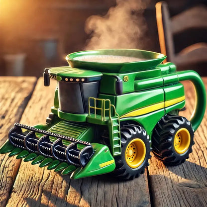 🚗☕Retro filiżanka do kawy w kształcie traktora rolniczego