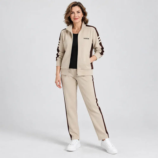 【M-5XL】Nowy, swobodny jesienny komplet sportowy w dużym rozmiarze