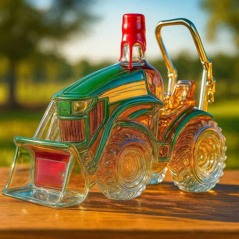 🥂Akcia Butelka whisky v tvare traktora – originálny darček
