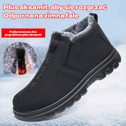 🔥 Pánská zimní bota pro každodenní nošení, kulatá špička, teplá a pohodlná