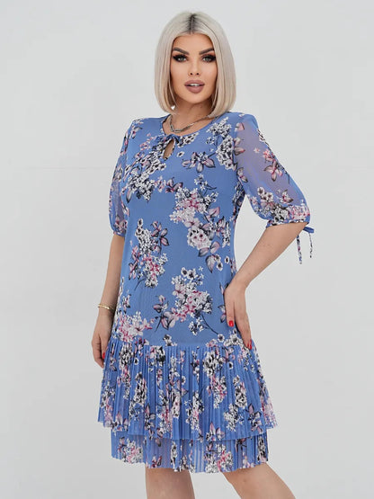 💃👗【S–5XL】Elegantní plisované krajkové šaty 2025 – Stylové, pohodlné, sleva 50 %, doprava zdarma