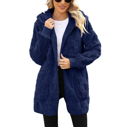 ☃️【-50%】❄️【S–5XL】Damska kurtka polarowa w kratę – ciepła i wygodna na jesień i zimę