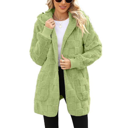 ☃️【-50%】❄️【S–5XL】Damska kurtka polarowa w kratę – ciepła i wygodna na jesień i zimę