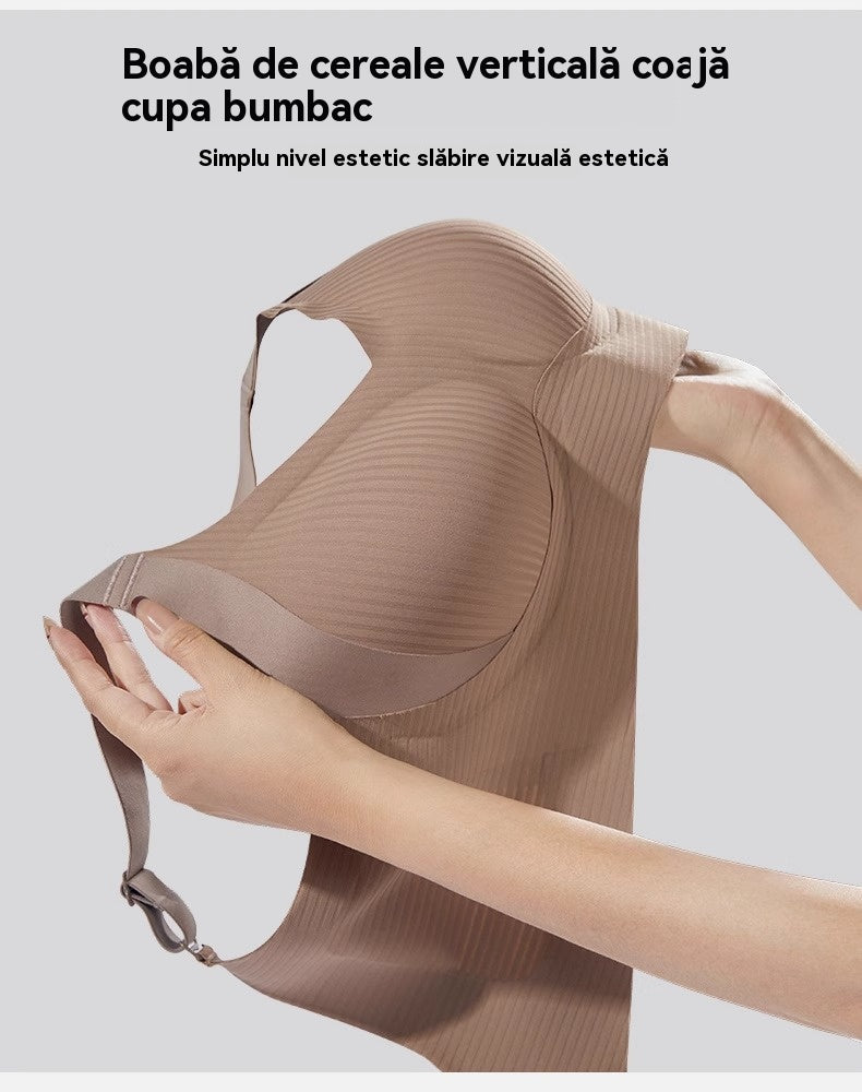 🏆50% de descuento【Paquete de 4】😍【Para 40-95 kg】Sujetador femenino sin aros y sin costuras❤️Algodón Tencel natural, antibacteriano y cómodo