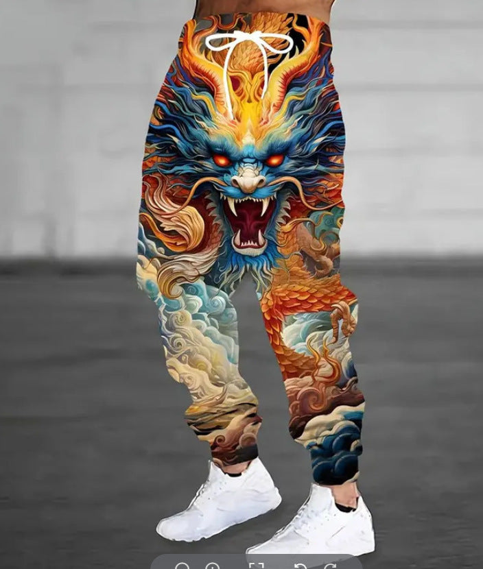 🔥【Velikosti S-6XL】Nove modne moške hlače s 3D digitalnim tiskom – 2025