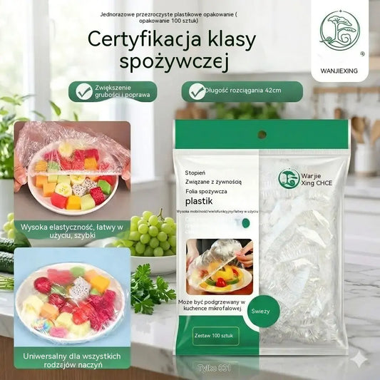 ⏳50% zniżki🔥Im więcej kupujesz, tym więcej oszczędzasz🎁Jednorazowe elastyczne pokrywki na żywność, pasujące do misek i talerzy