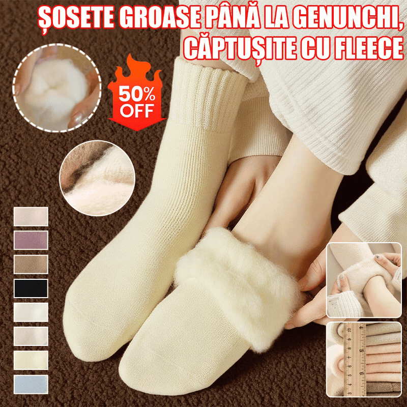 🔥【6 par】🧦Grube i ciepłe wełniane skarpety na zimę, super grube i ciepłe, elastyczne, rozmiar 35-42