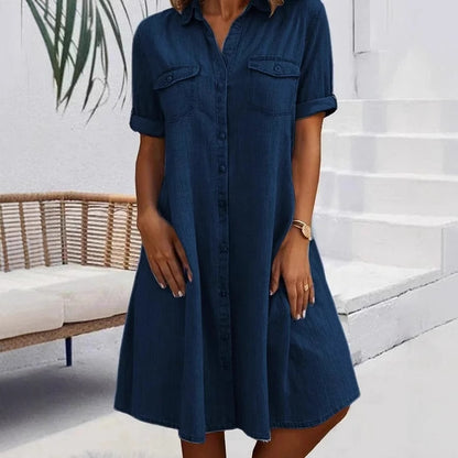 ✨【S-5XL】😍 Plus size džínsové šaty 2026 – voľný strih, pohodlie a moderný štýl na každý deň