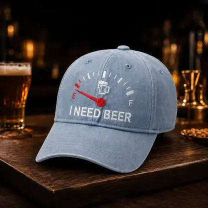 🔥 OSTATNI DZIEŃ - 50% ZNIŻKI – 🍺 POTRZEBUJĘ PIWA” – Unisex pamiątkowa czapka 🧢