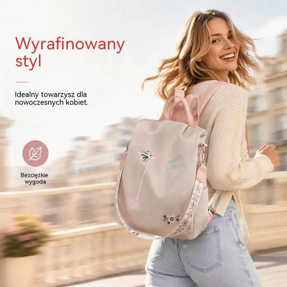 🎒 Haftowany plecak podróżny o dużej pojemności, z zabezpieczeniem przed kradzieżą
