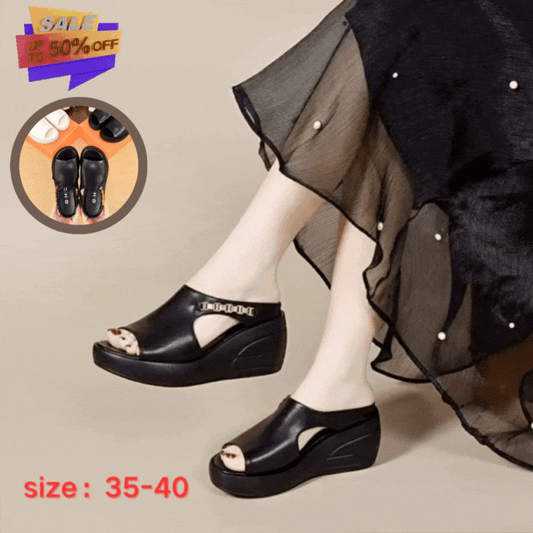 👡🔥【Promoție specială】【35–40】Sandale elegante cu pană pentru femei – confort și stil pentru vara 2025 ✨🌸