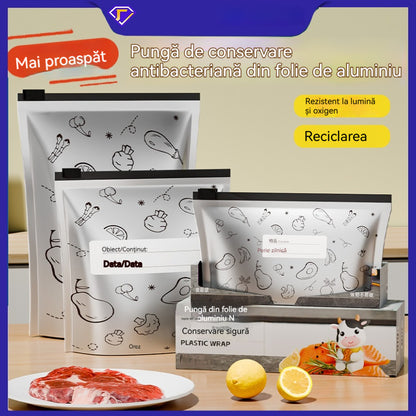 🔥🔥【Ofertă specială】🎁60 de pungi antibacteriene din folie de aluminiu – ușor de utilizat, ideale pentru păstrarea prospețimii 🥗✨【Stoc limitat】