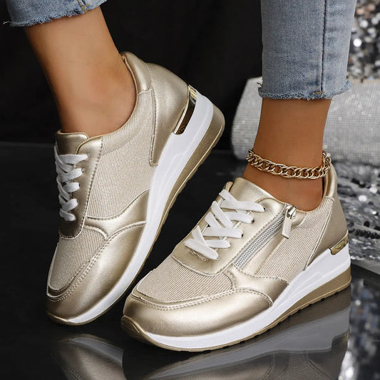 🔥 Ostatni dzień z 50% zniżki! Eleganckie i wygodne damskie buty ortopedyczne z bocznym zamkiem i grubą podeszwą