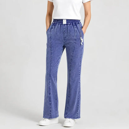👖【M-4XL】Damskie jeansy z wysokim stanem i stretchem – wygodne na co dzień
