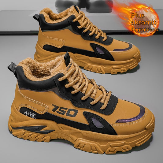 ✨✨Nové pánske zimné flísové čižmy – teplé, pohodlné a protišmykové, s odolnou hrubšou podrážkou na chladné dni