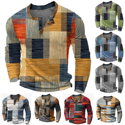 🔥 Jesenski novi slog – POPUST 50% 👕 Moško polo majico z dolgimi rokavi in potiskom – velikosti S-4XL