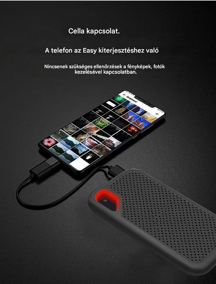 🔥🔥【Utolsó nap – kedvezmény】Nagy sebességű hordozható merevlemez · Nagy kapacitás · Gyors adatátvitel