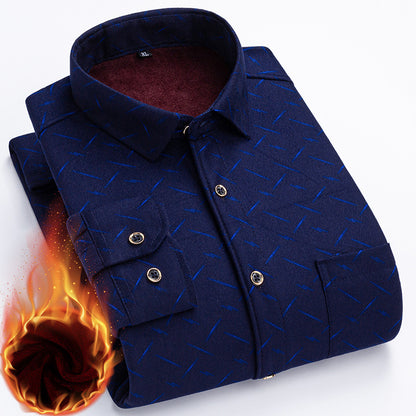 👔【L-5XL】Męska koszula welurowa na jesień i zimę – ciepła, miękka i uniwersalna
