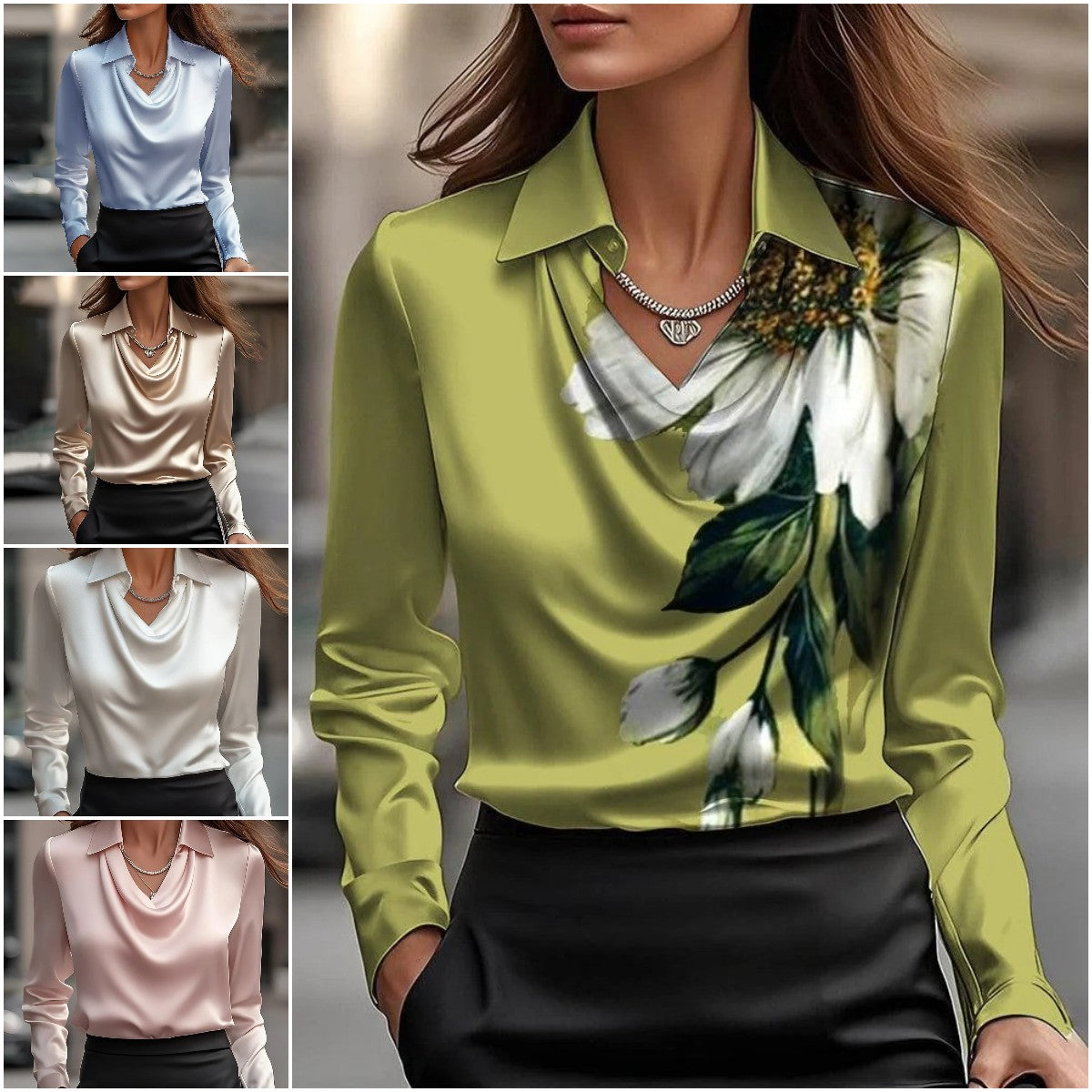 🔥【Jesenná novinka】【S-3XL】Elegantná dámska blúzka · Jednoduchý a moderný dizajn