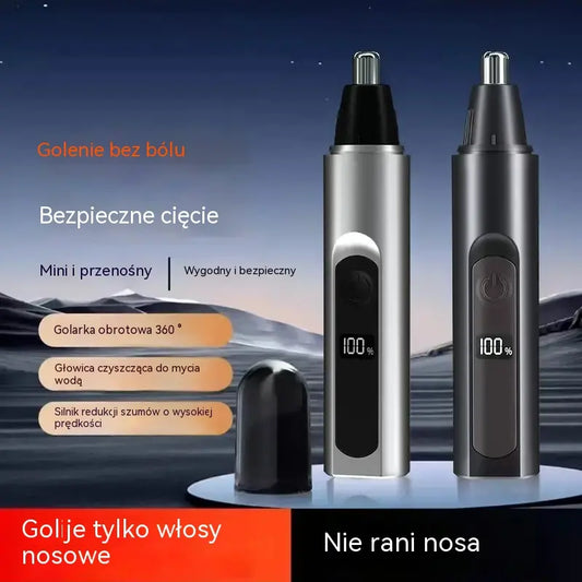✨Profesjonalny trymer do nosa i uszu z wyświetlaczem LED – bezbolesny prezent idealny w podróży dla...