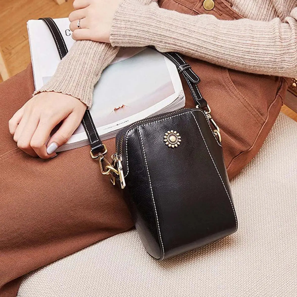 🔥👜[Promocja ograniczona czasowo] 💖2026 nowa mini wielofunkcyjna modna torba na ramię ze skóry naturalnej, mała i wykwintna