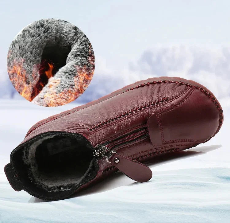 🔥Limitált ajánlat: 40% kedvezmény🔥【35-41】Kézzel készített olasz női csúszásmentes valódi bőr bokacsizma