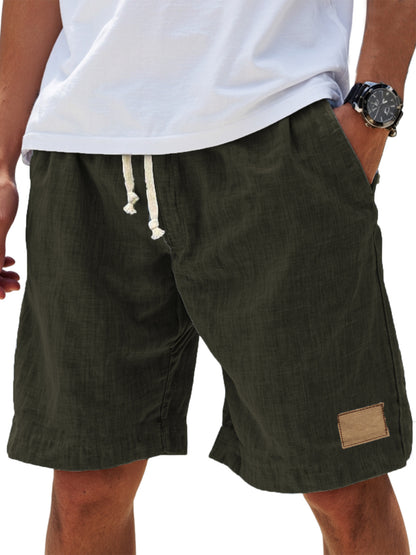 ⏳🔥【Ostatni dzień -50%】👖【S-5XL】【55-110 kg】Męskie casualowe szorty 2026 z efektem lnu i sznurkiem (duże rozmiary).