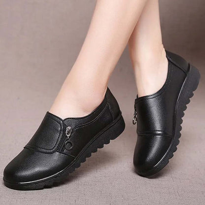 🔥🔥【35–41】Дамски обувки от естествена телешка кожа – удобни, здрави и с противохлъзгаща подметка