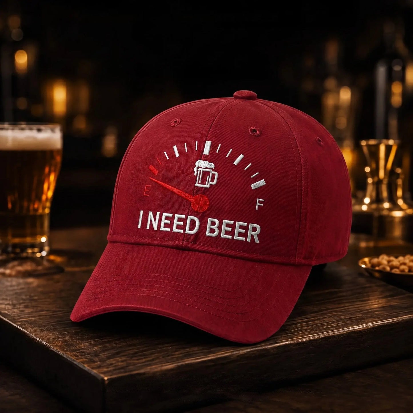 🔥 OSTATNI DZIEŃ - 50% ZNIŻKI – 🍺 POTRZEBUJĘ PIWA” – Unisex pamiątkowa czapka 🧢