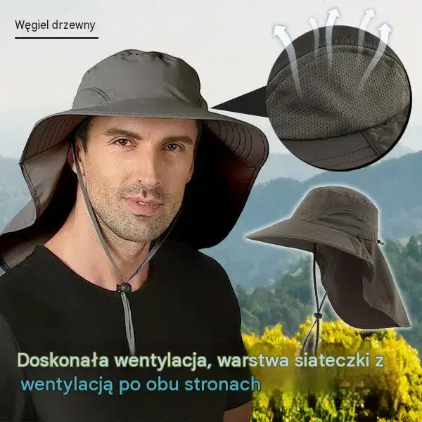 🔥🍃Uniwersalny kapelusz ochronny na ryby i aktywności na świeżym powietrzu