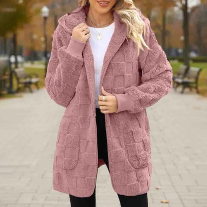 ☃️【-50%】❄️【S–5XL】Damska kurtka polarowa w kratę – ciepła i wygodna na jesień i zimę