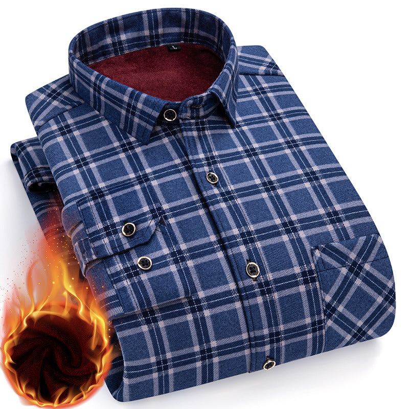 👔【L-5XL】Męska koszula welurowa na jesień i zimę – ciepła, miękka i uniwersalna