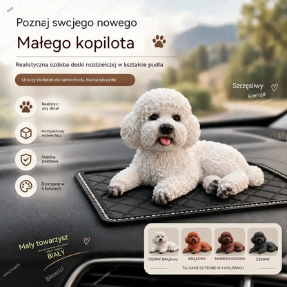 🐶✨Ozdoba do samochodu w kształcie pudla – uroczy dodatek na deskę rozdzielczą