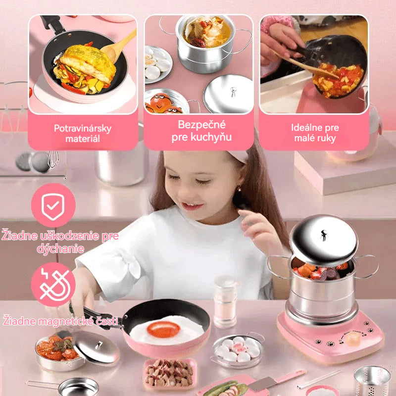 🎁🍳【50% ZĽAVA】Nová detská mini kuchynka – Otvorte svet kulinárskej fantázie