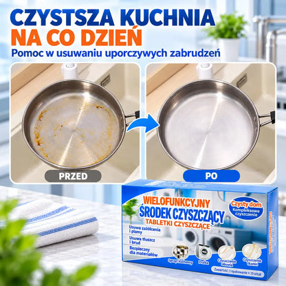 🔥【30 sztuk】✨【Szybkie czyszczenie】🔥Wielofunkcyjne musujące tabletki czyszczące do użytku domowego