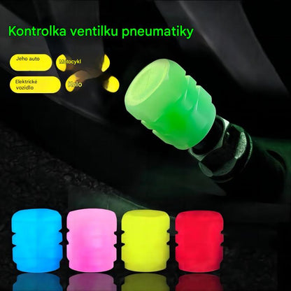 🔥Svítící krytky ventilků pro automobily, elektromobily, motocykly, jízdní kola, nákladní automobily a pneumatiky; super jasné reflexní krytky ventilků.