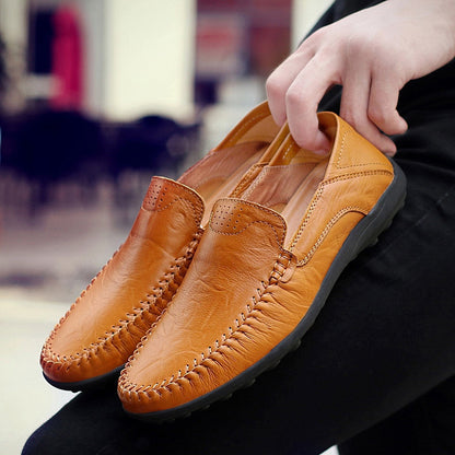 🔥👞【39-44】Nowoczesne buty casualowe ze skóry cielęcej dla mężczyzn ✅Płatność przy odbiorze