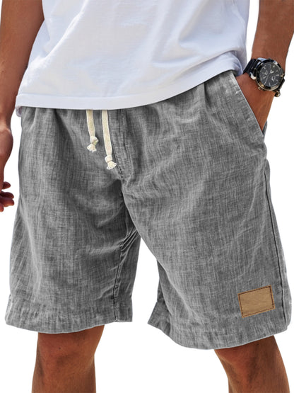 ⏳🔥【Ostatni dzień -50%】👖【S-5XL】【55-110 kg】Męskie casualowe szorty 2026 z efektem lnu i sznurkiem (duże rozmiary).