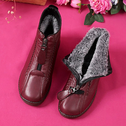 🔥Limitált ajánlat: 40% kedvezmény🔥【35-41】Kézzel készített olasz női csúszásmentes valódi bőr bokacsizma