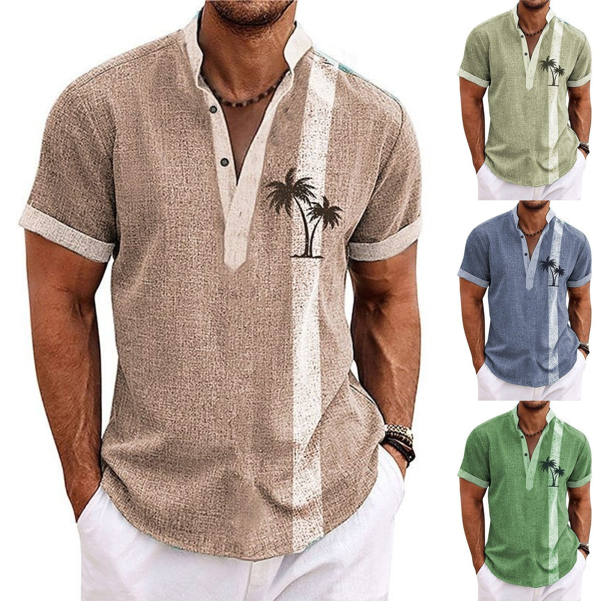 🧢🌴 【S-6XL】Męska koszula casual 2026 ☀️ Wykonana z bawełny, idealna na wakacje i lato 🌞