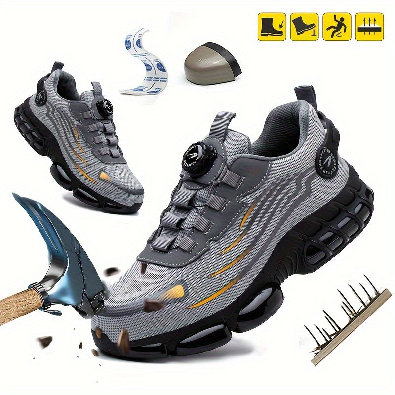 💥 【39-46】Každodenní pracovní boty odolné proti nárazům a propíchnutí, s ocelovou špičkou, pohodlné a protiskluzové bezpečnostní boty