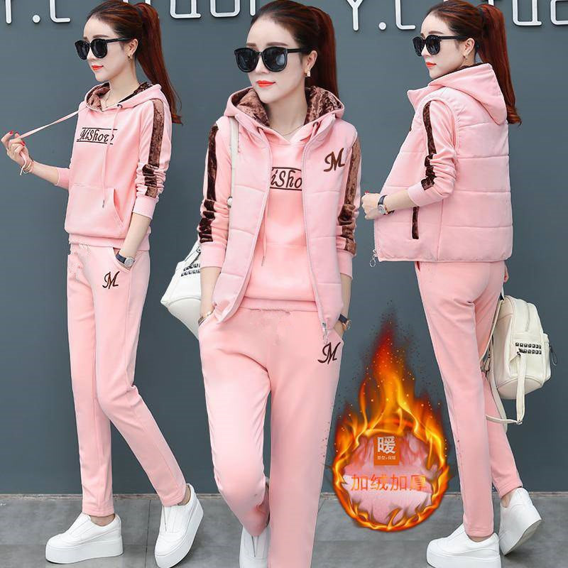 🔥【S–5XL】2025 Nový dámský teplý komplet: kalhoty + svetr + vesta · Sametově zesílené · Pohodlné na zimu · -50% + rychlé doručení