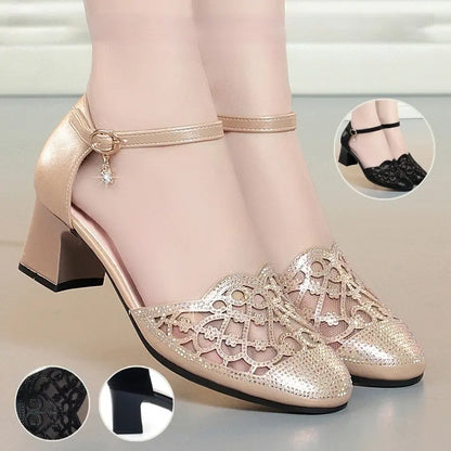 😍【35–40】Damskie eleganckie sandały w stylu francuskim na niskim obcasie – nowość ✨