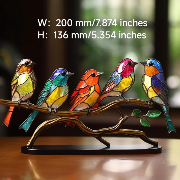 🎉 49% RABATU! 🕊️【5 ptak】Kolorowe figurki ptaków do dekoracji domu