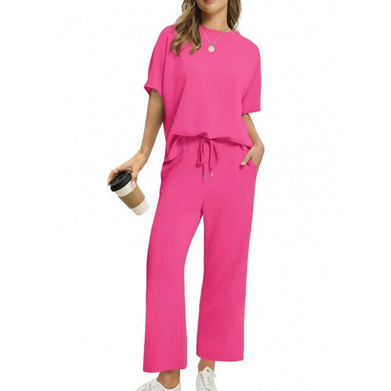 ✨【S-4XL】 Modny komplet damski – elegancki top i dopasowane spodnie