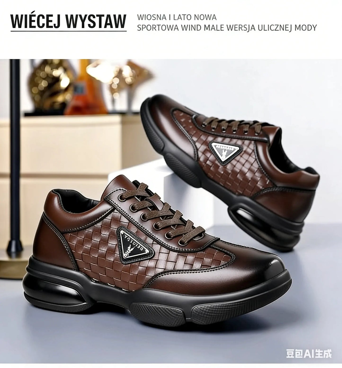 💥【Produkt na sprzedaż】💥Męskie skórzane buty codzienne, miękka podeszwa, lekkie i oddychające