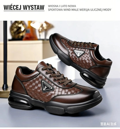 💥【Produkt na sprzedaż】💥Męskie skórzane buty codzienne, miękka podeszwa, lekkie i oddychające