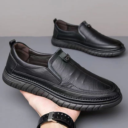 👍【39-44】Casualowe buty skórzane, miękka podeszwa, antypoślizgowe