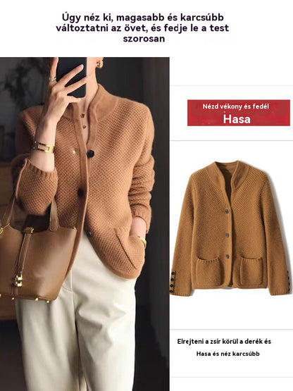 ✨【Limitált akció 50% kedvezmény】Francia stílusú elegáns női kasmírt kabát · Könnyű, meleg és divatos · Ingyenes szállítás